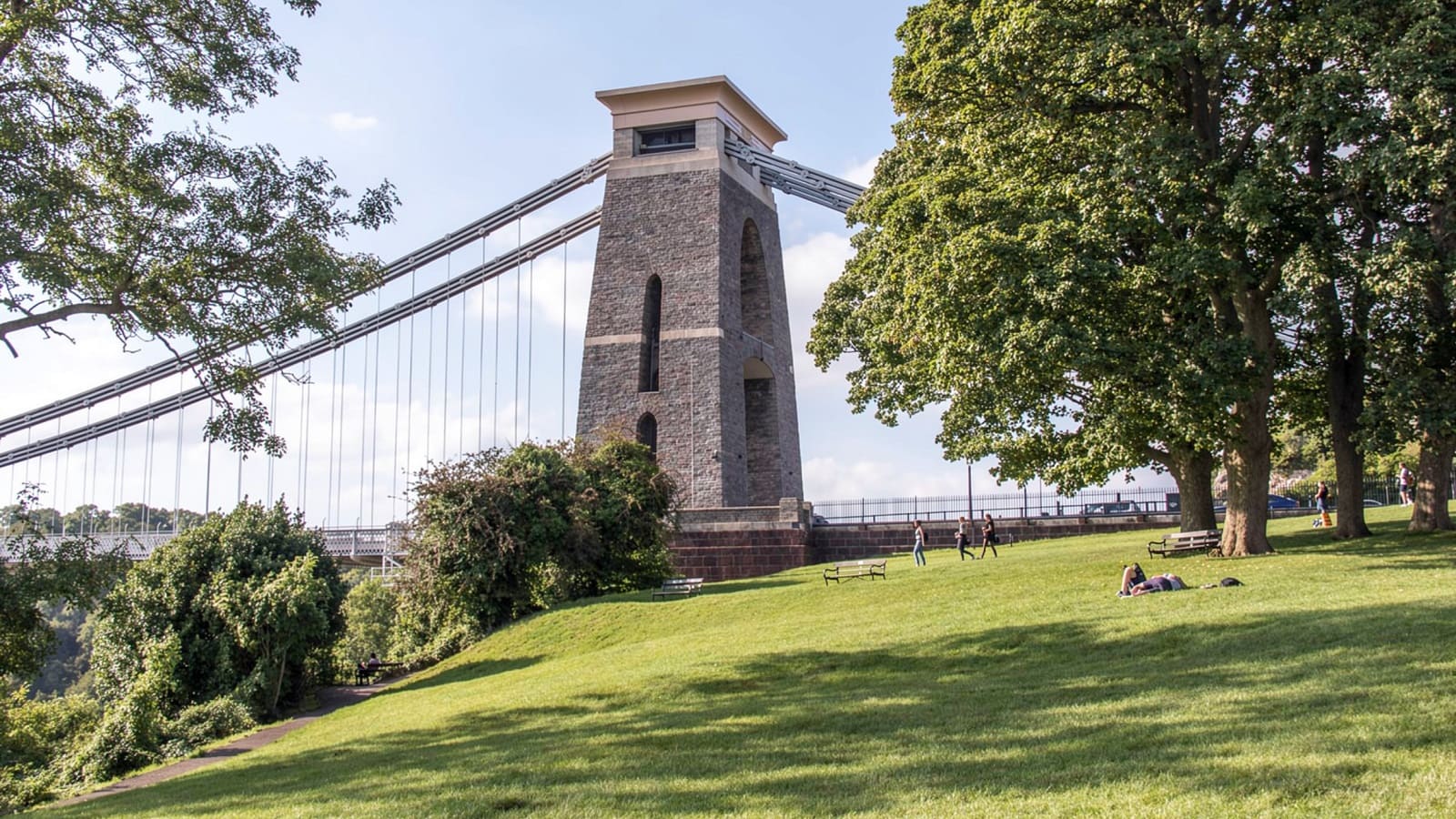 View from the pedestrian walkway on Clifton Suspension Bridge